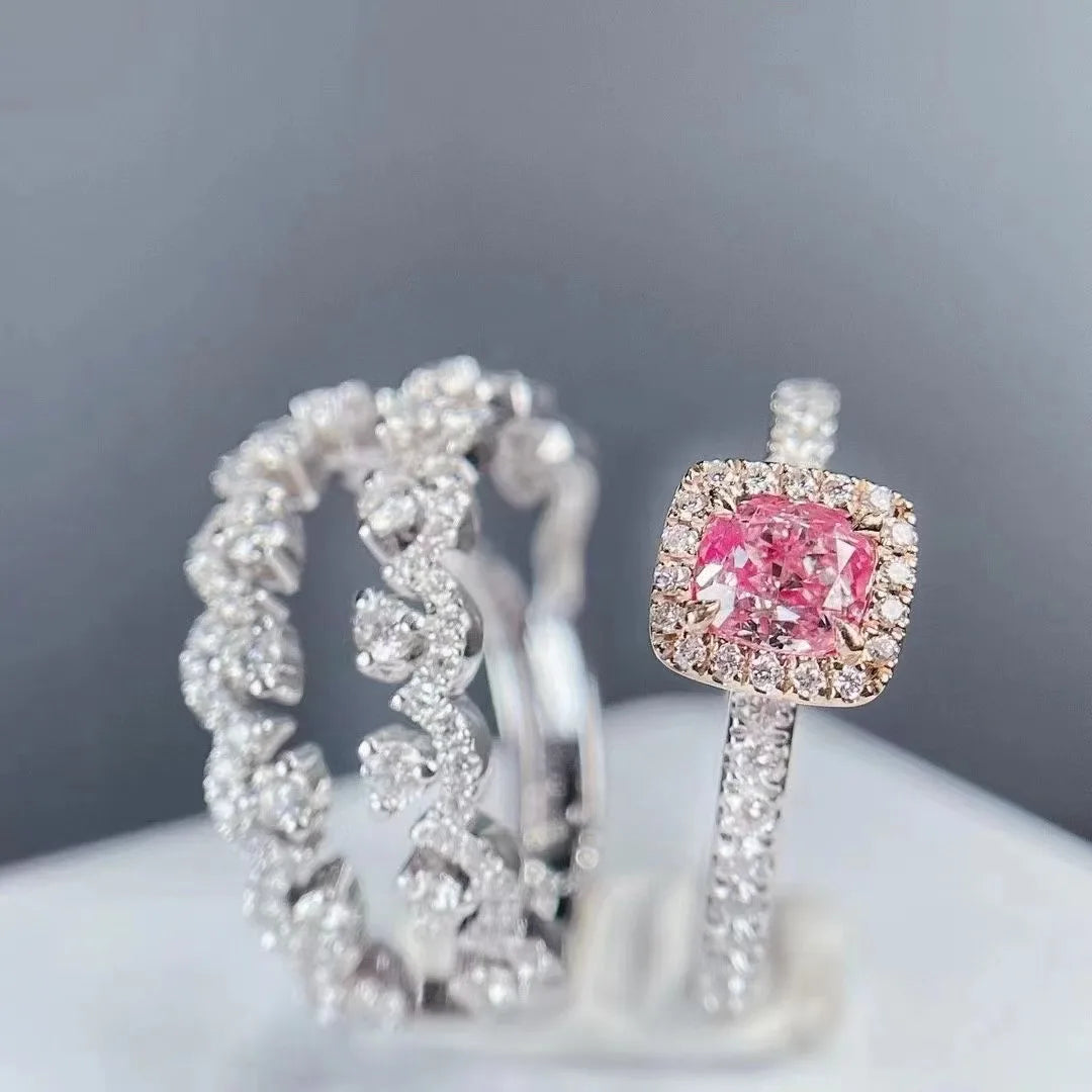 Pinkish Brown Diamond Ring (GIA)